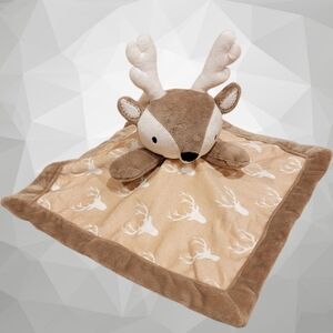 Levtex Baby Deer Infant Security Blanket Lovey Brown Antlers Plush Buck T21